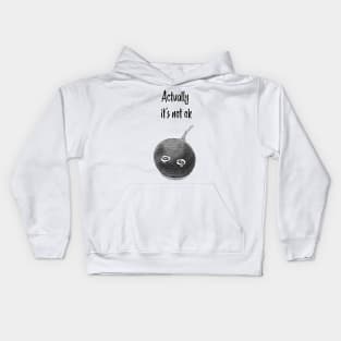 Google Home is not ok - black Kids Hoodie